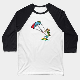 Kiteboarding Baseball T-Shirt